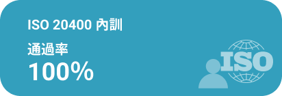 ISO 20400 內訓通過率 100%